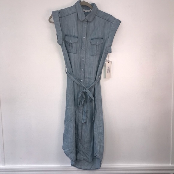 Bishop + Young Chambray Dress Sz S - Picture 1 of 6